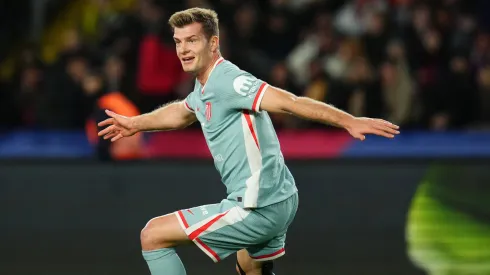 Sørloth em partida do Barcelona x Atlético de Madrid