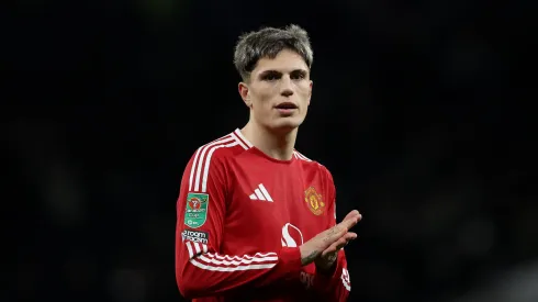 Alejandro Garnacho em jogo contra o Tottenham