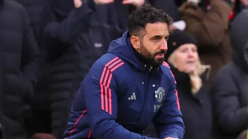 Ruben Amorim em jogo do Manchester United