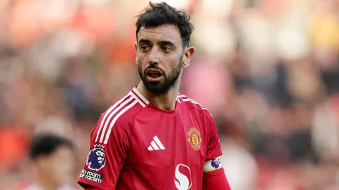 Bruno Fernandes em partida pelo Manchester United