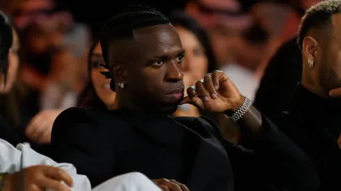 Vini Jr na cerimônia de Globe Soccer Awards.