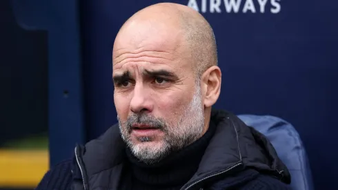 Pep Guardiola sob comando do Manchester City.