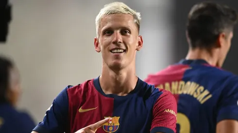 Dani Olmo, do Barcelona, pode ter gigante da Alemanha como destino (Photo by Denis Doyle/Getty Images)