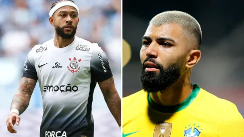 Gabigol terá o segundo maior salário do Brasil. Fotos: Pedro H. Tesch e Miguel Schincariol/Getty Imagens