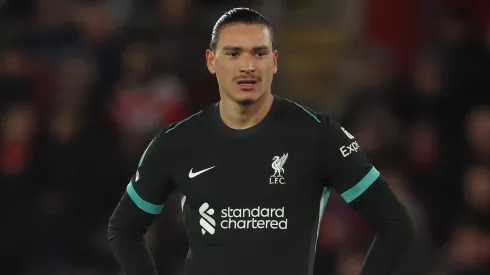 Darwin Núñez em jogo pelo Liverpool