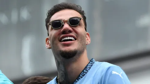 Goleiro Ederson, pode deixar o Manchester City e diretoria observa outros nomes (Photo by Ben Roberts Photo/Getty Images)