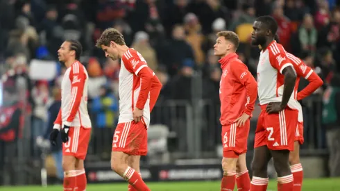 Leroy Sane, Thomas Müller, Joshua Kimmich e Dayot Upamecano pelo Bayern de Munique