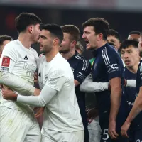 Manuel Ugarte pode ser suspenso após confusão na vitória do Manchester United