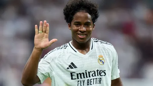 Endrick ainda busca espaço no Real Madrid e clube analisa outro jovem centroavante (Photo by Angel Martinez/Getty Images)
