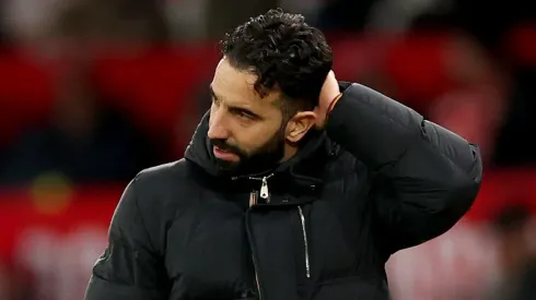 Ruben Amorim, treinador do Manchester United pode perder um grande jogador. (Photo by Carl Recine/Getty Images)