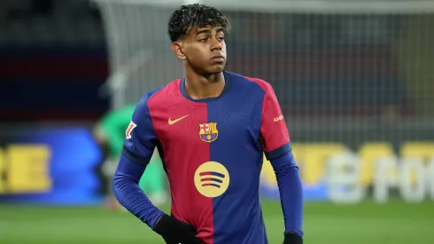 Lamine Yamal em jogo pelo Barcelona