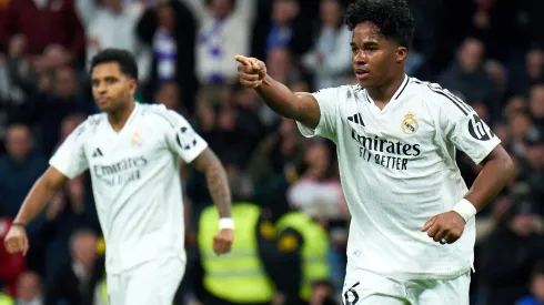 O jovem brasileiro Endrick teve uma atuação histórica na Copa do Rei, sendo decisivo na vitória do Real Madrid sobre o Celta de Vigo. (Foto de Angel Martinez/Getty Images)