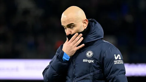 Enzo Maresca durante jogo defendendo o Chelsea