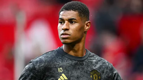 Marcus Rashford antes de duelo pelo Manchester United