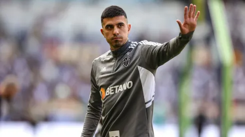 Battaglia em jogo do Atlético-MG pelo Campeonato Brasileiro. Jogador deixou o clube para assinar com o Boca Juniors