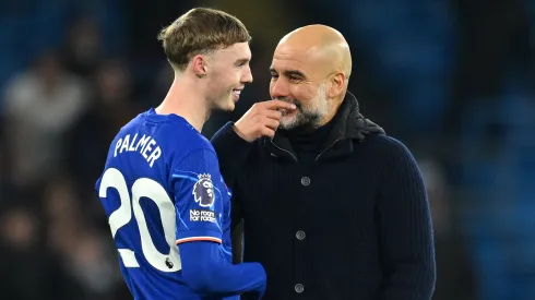 Cole Palmer e Guardiola (Photo by Michael Regan/Getty Images)