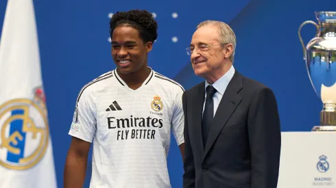 Florentino Pérez junto com Endrick