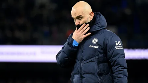 Enzo Maresca em jogo do Chelsea contra o Ipswich Town. Treinador colocou alguns jogadores na lista de transferências. Foto: Michael Regan