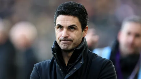 Arteta em jogo do Arsernal contra o Wolverhampton. Treinador deseja reforçar o ataque da equipe. Foto: Naomi Baker