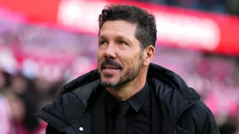 Diego Simeone em jogo do Atlético de Madrid contra o Villarreal. Clube espanhol está próximo de fechar com Zinchenko. Foto: Angel Martinez