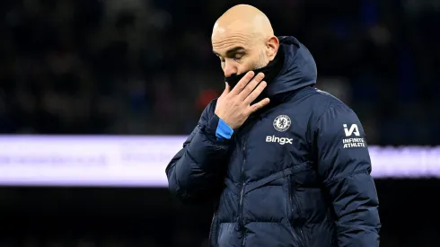 Enzo Maresca em jogo do Chelsea contra o Ipswich Town. Clube inglês encaminhou o empréstimo de Aaron Anselmino. Foto: Michael Regan