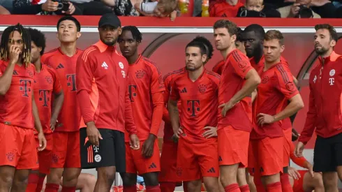 Com a necessidade de equilibrar finanças e reformular o elenco sob a liderança de Ruben Amorim, o clube também mira Mathys Tel e Patrick Dorgu para reforçar o ataque. (Foto por Sebastian Widmann/Getty Images)