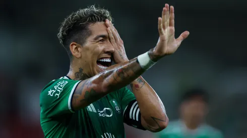 Roberto Firmino após marcar gol pelo Al-Ahli