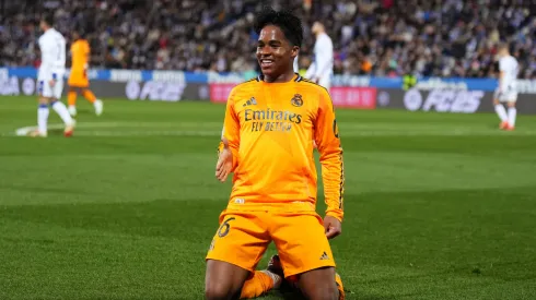 Endrick após marcar gol pelo Real Madrid