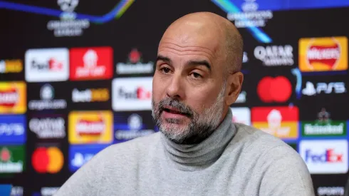 Guardiola está triste com saída de ídolo do City. (Photo by Alex Livesey/Getty Images)