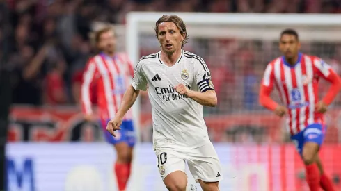 Luka Modric pelo Real Madrid em partida diante do Atlético de Madrid. Foto: ZUMA Press Inc / Alamy Stock Photo