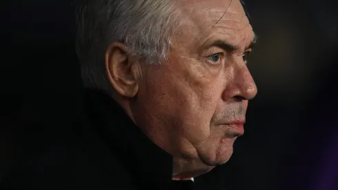 VALLADOLID, SPAIN – JANUARY 25: Carlo Ancelotti, Head Coach of Real Madrid, looks on prior to the LaLiga match between Real Valladolid CF and Real Madrid CF at Jose Zorrilla on January 25, 2025 in Valladolid, Spain. (Photo by Denis Doyle/Getty Images)