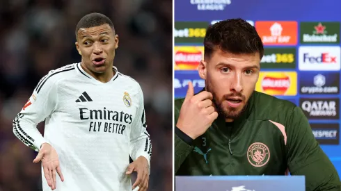Ruben Dias fala sobre Mbappé e cita Neymar e Messi. Fotos: Angel Martinez e Molly Darlington/Getty Images)