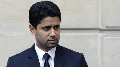 Nasser Al-Khelaifi, presidente do PSG. O fundo catari pode deixar o clube após ação judicial contra o gestor. Foto: Thierry Chesnot