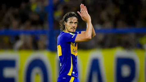 Cavani em jogo do Boca Juniors. Atacante foi elogiado por Riquelme. Foto: Marcelo Endelli