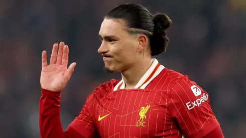 Darwin Núñez, atacante do Liverpool (Photo by Carl Recine/Getty Images)
