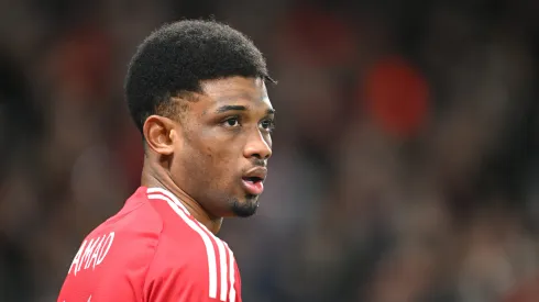 Amad Diallo em campo pelo Manchester United (Photo by Michael Regan/Getty Images)
