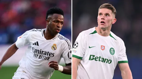 Real Madrid quer Gyokeres para lugar de Vinicius Jr. Fotos: Manuel Serrano Arce e Stuart Franklin/Getty Images)