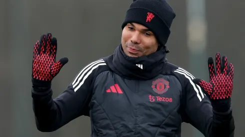 Casemiro, jogador do Manchester United (Photo by Carl Recine/Getty Images)