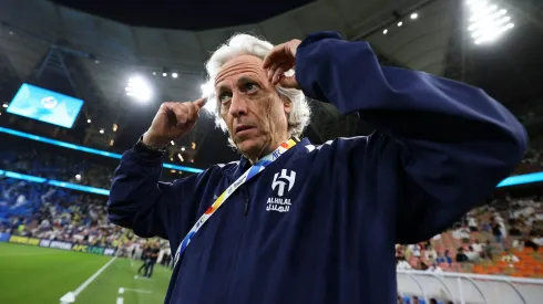 Jorge Jesus, técnico do Al-Hilal. Clube saudita deseja a contratação de Son. Foto: Yasser Bakhsh