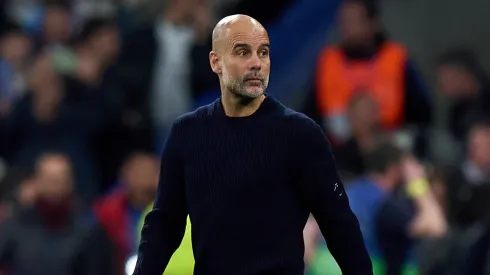 Treinador do Manchester City em partida