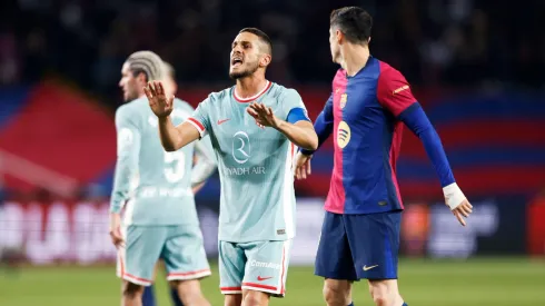 Jogadores em partida entre Barcelona e Atlético de Madrid. Foto: Aflo Co. Ltd. / Alamy Stock Photo
