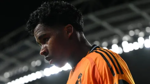 Ancelotti não se empolga com gol e aponta o maior defeito de Endrick no Real Madrid. (Photo by David Ramos/Getty Images)