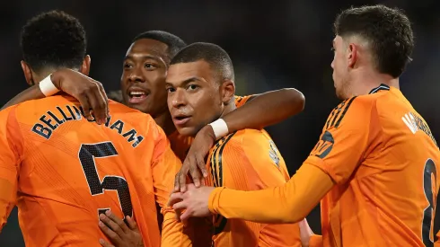 Jogadores do Real Madrid, Mbappé, Bellingham, David Alaba e Valverde (Photo by Denis Doyle/Getty Images)