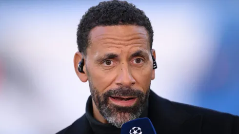 Rio Ferdinand se rende ao Santiago Bernabéu. Foto: Stu Forster/Getty Images