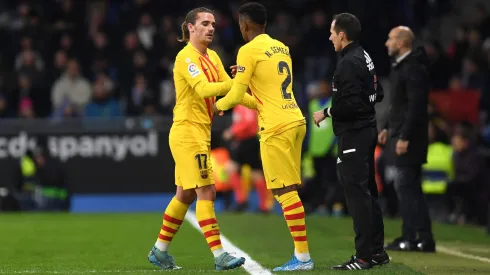 Griezmann e Semedo em jogo do Barcelona. Foto: Alex Caparros