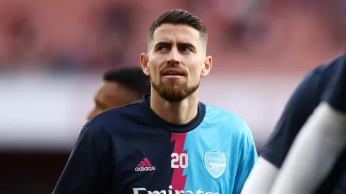 Jorginho jogador do Arsenal antes de jogo