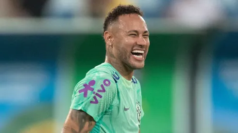 Neymar Jr. jogador da Seleção Brasileira durante treino