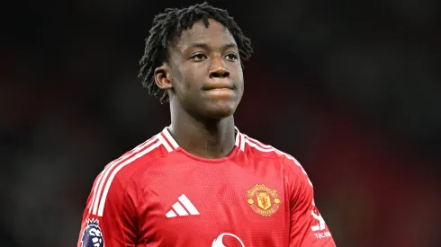 Mainoo, jogador do Manchester United (Photo by Michael Regan/Getty Images)