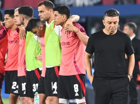 Bastidores do River após derrota para o Talleres