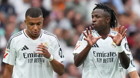 Vini Jr e Mbappé pelo Real Madrid (Photo by Angel Martinez/Getty Images)